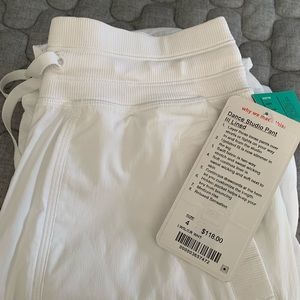 NWT Lululemon Lined Dance Studio Pant - size 4